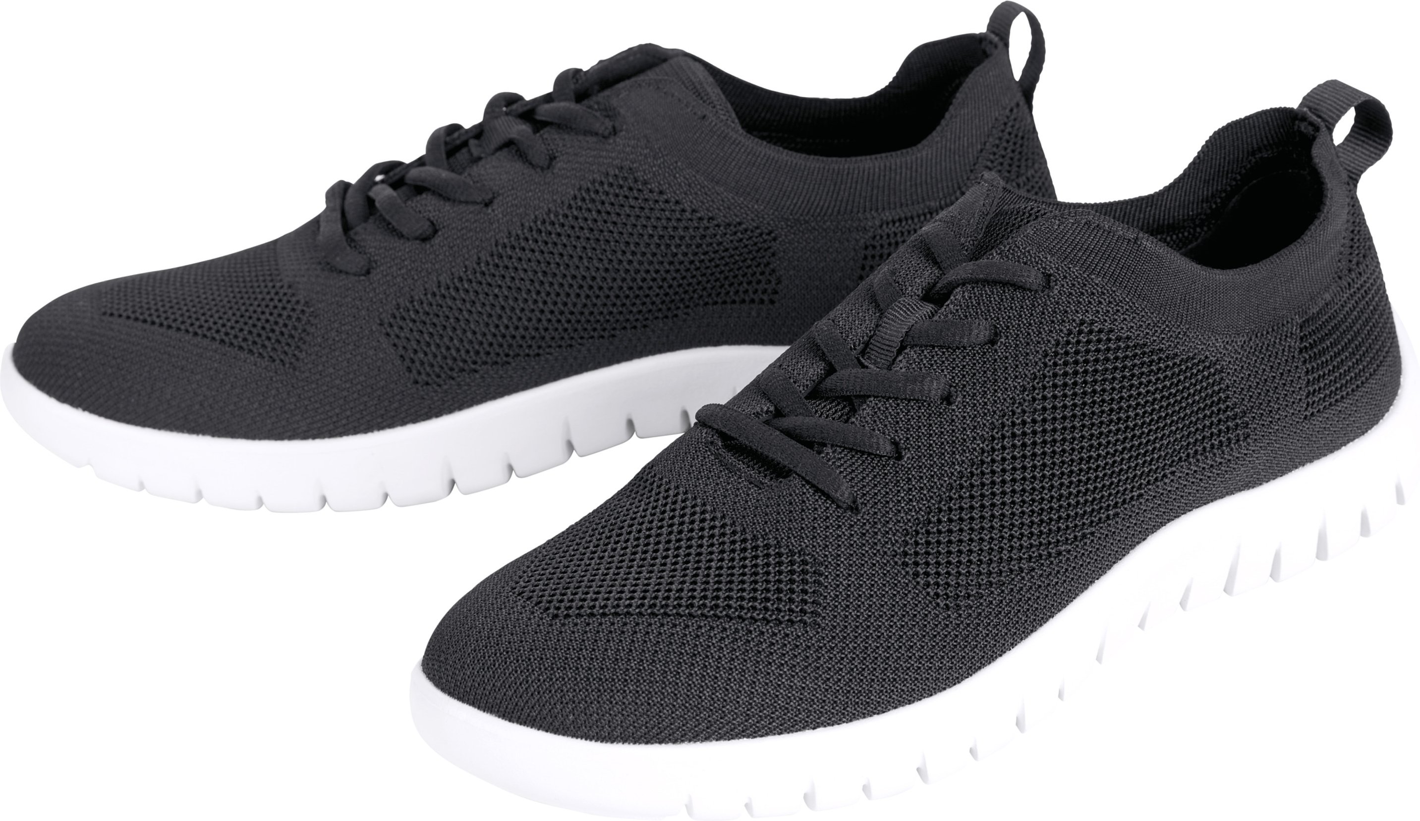 LIVERGY® Herren Sneaker (Schwarz, 43)