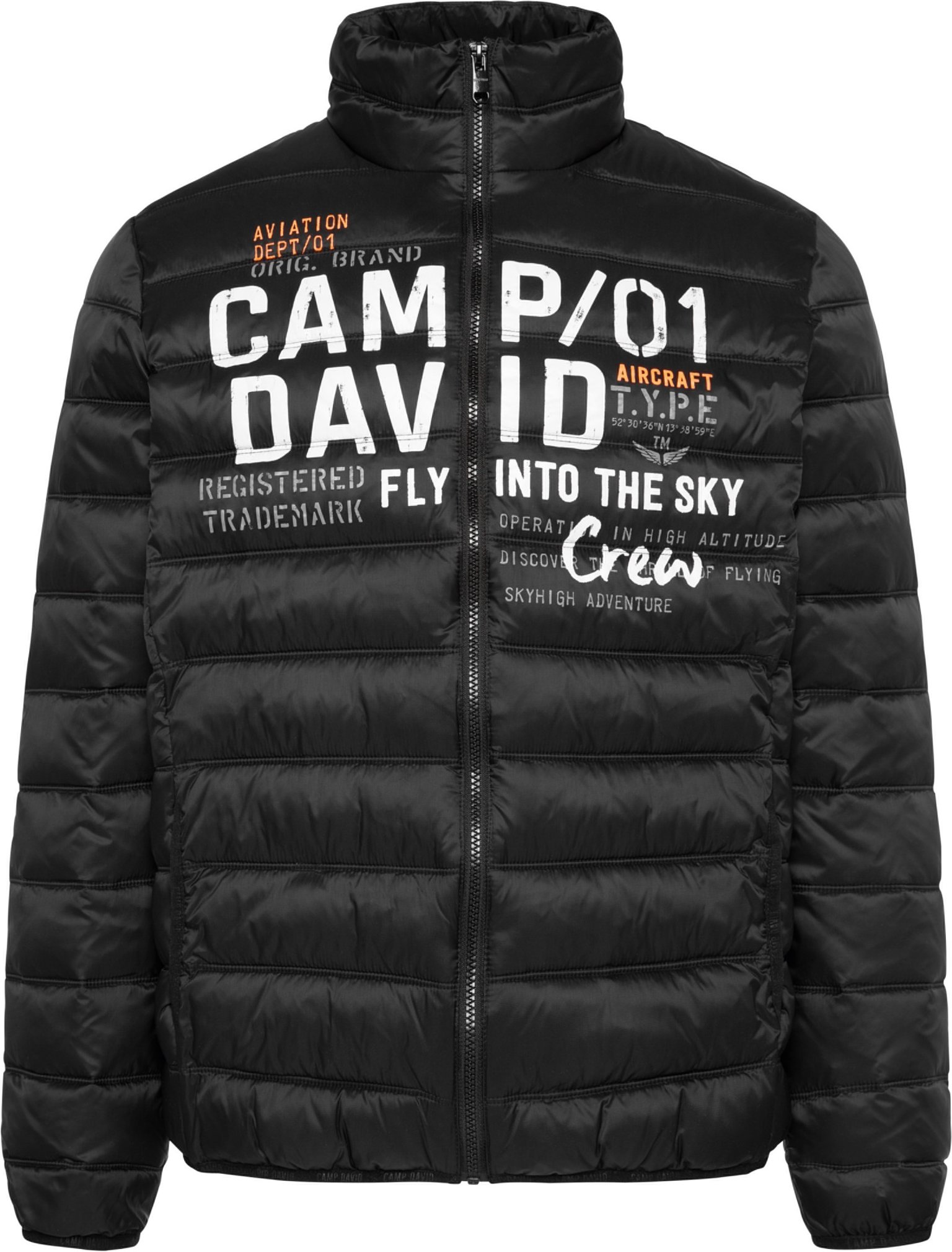 Camp David Herren Steppjacke (Schwarz, 3XL)