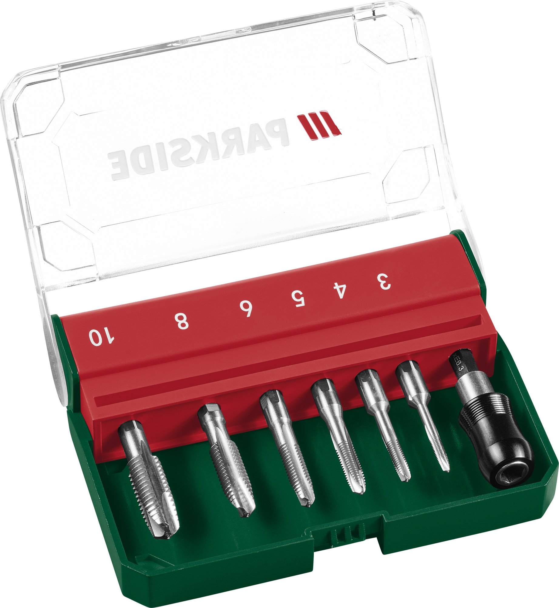 PARKSIDE® Kegelsenker-Set 7-tlg. / HSS Bohrer-Set 7-tlg. (Gewindebohrer Sechskant)