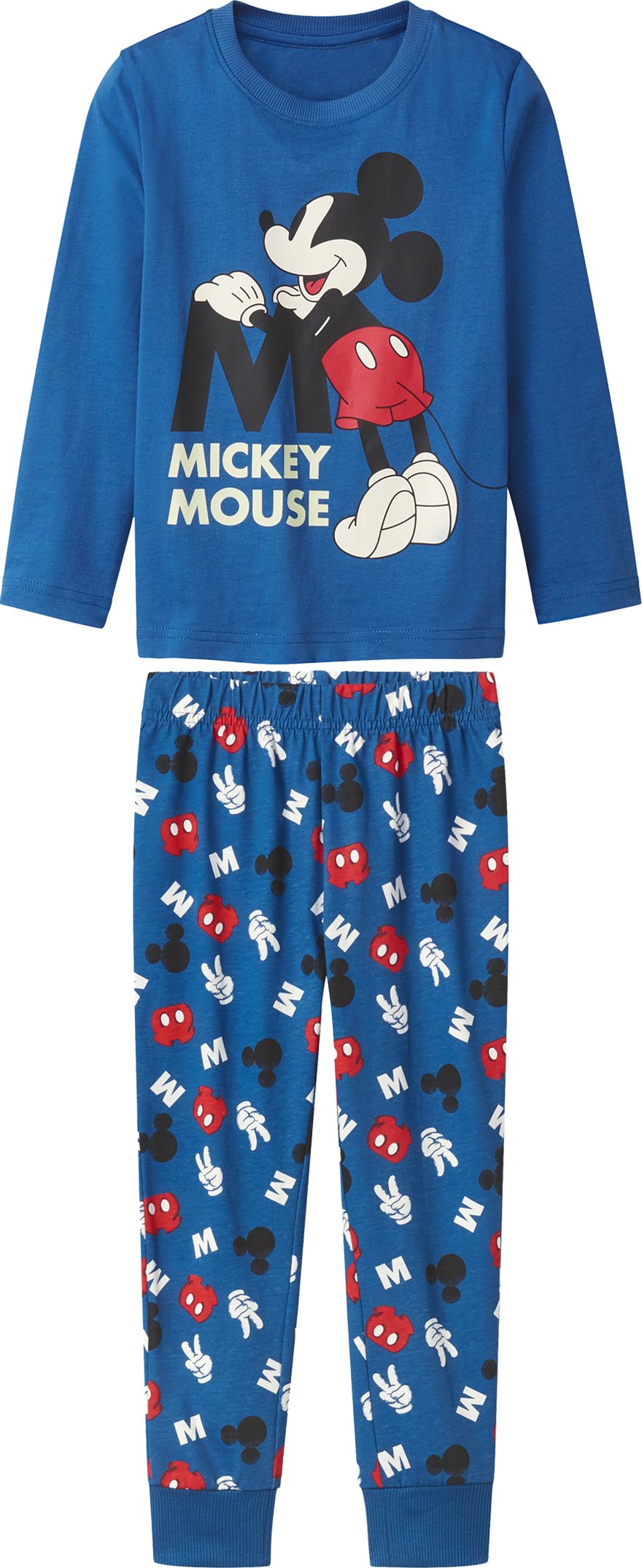 Thumbnail - Kleinkinder Pyjama (Blau, 122/128)