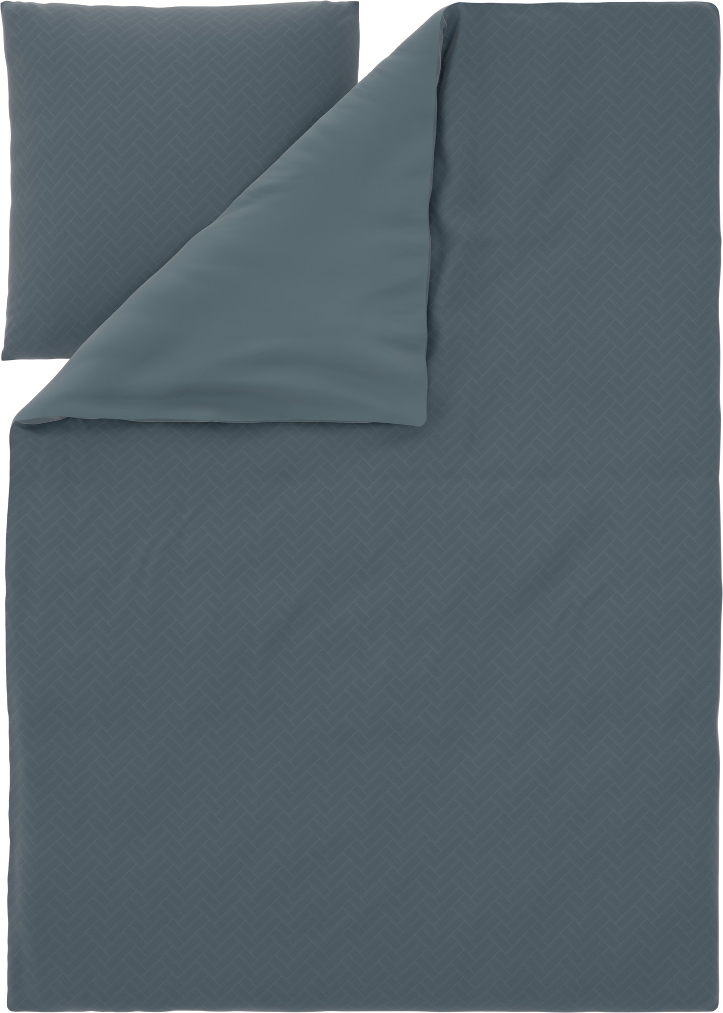 LIVARNO® Satin-Wendebettwäsche, 135 x 200 cm (Marine)