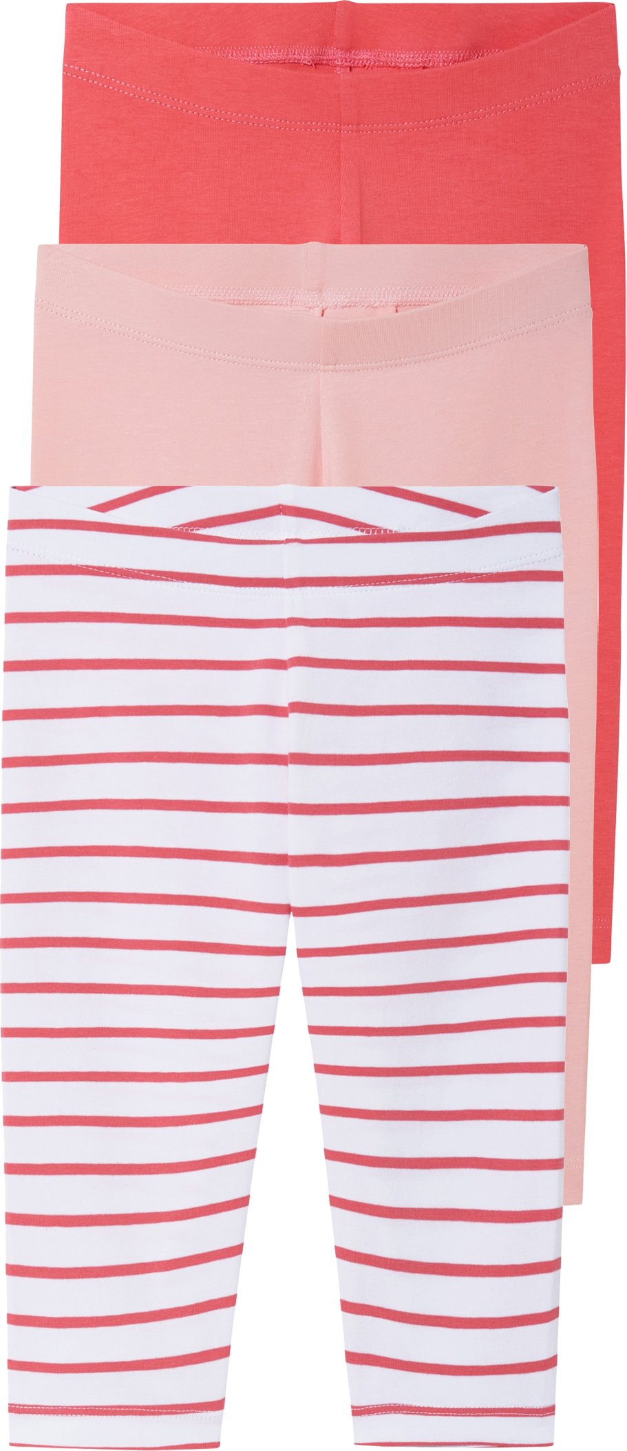 Thumbnail - lupilu® Kleinkinder Mädchen Leggings, 3 Stück (rot/rosa, 122/128)