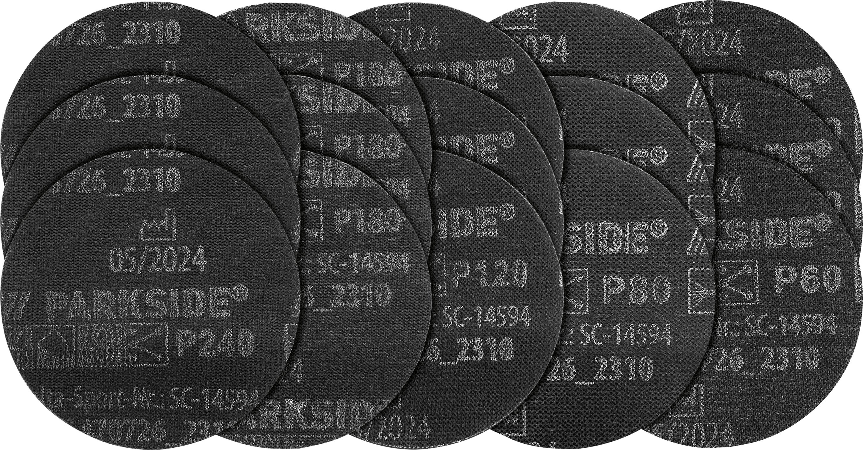 PARKSIDE PERFORMANCE® Schleifgitter-Set, je 15 tlg. Eigenschaften (Exzenterschleifer)