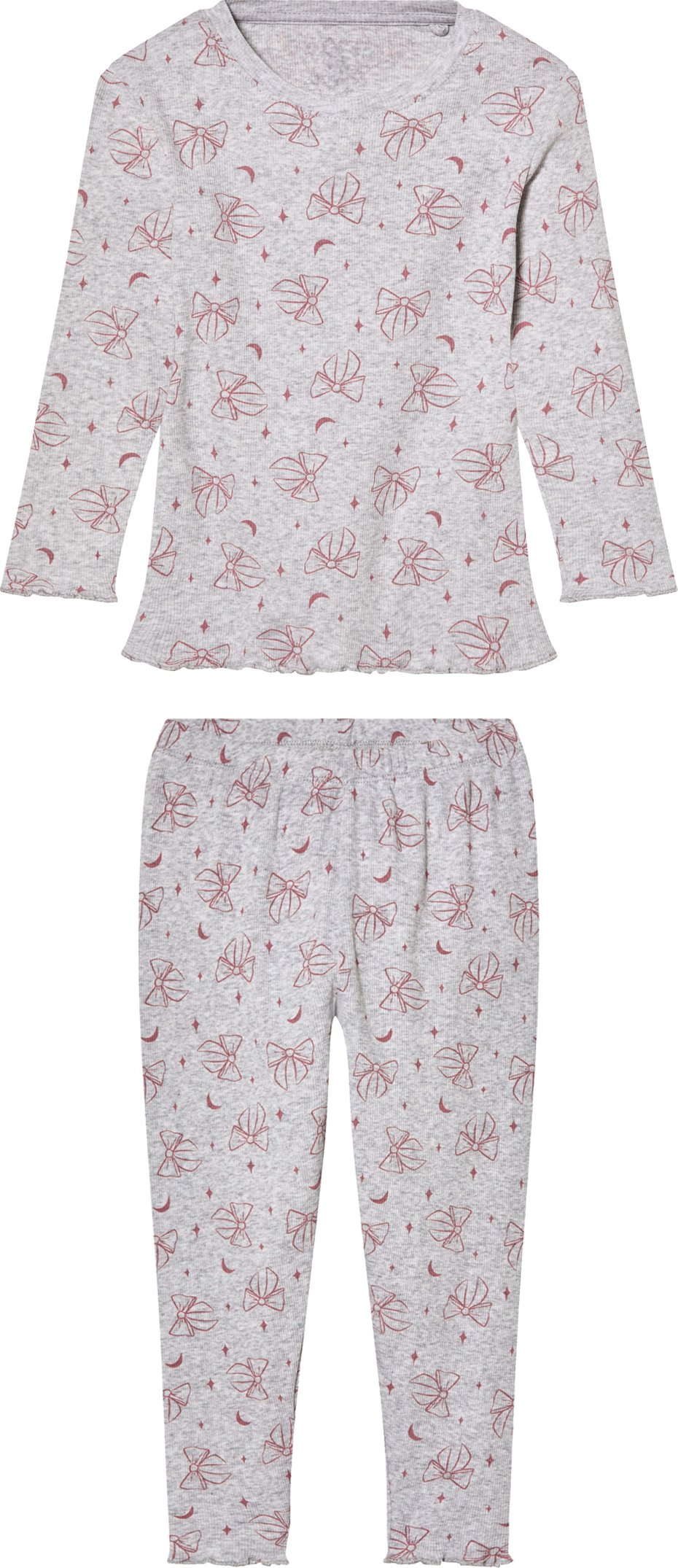 Thumbnail - lupilu® Kleinkinder Mädchen Pyjama (Grau, 98/104)