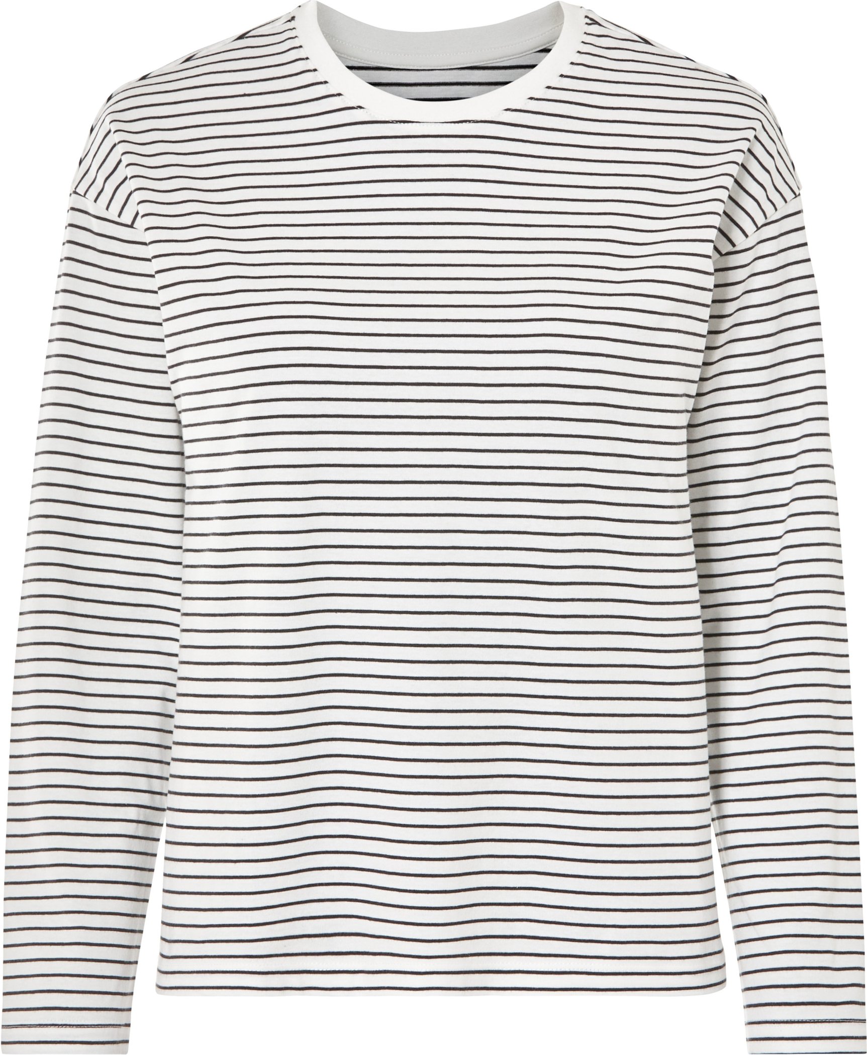 Thumbnail - esmara® D Langarmshirt GOTS CO (schwarz/Streifen, XS (32/34))