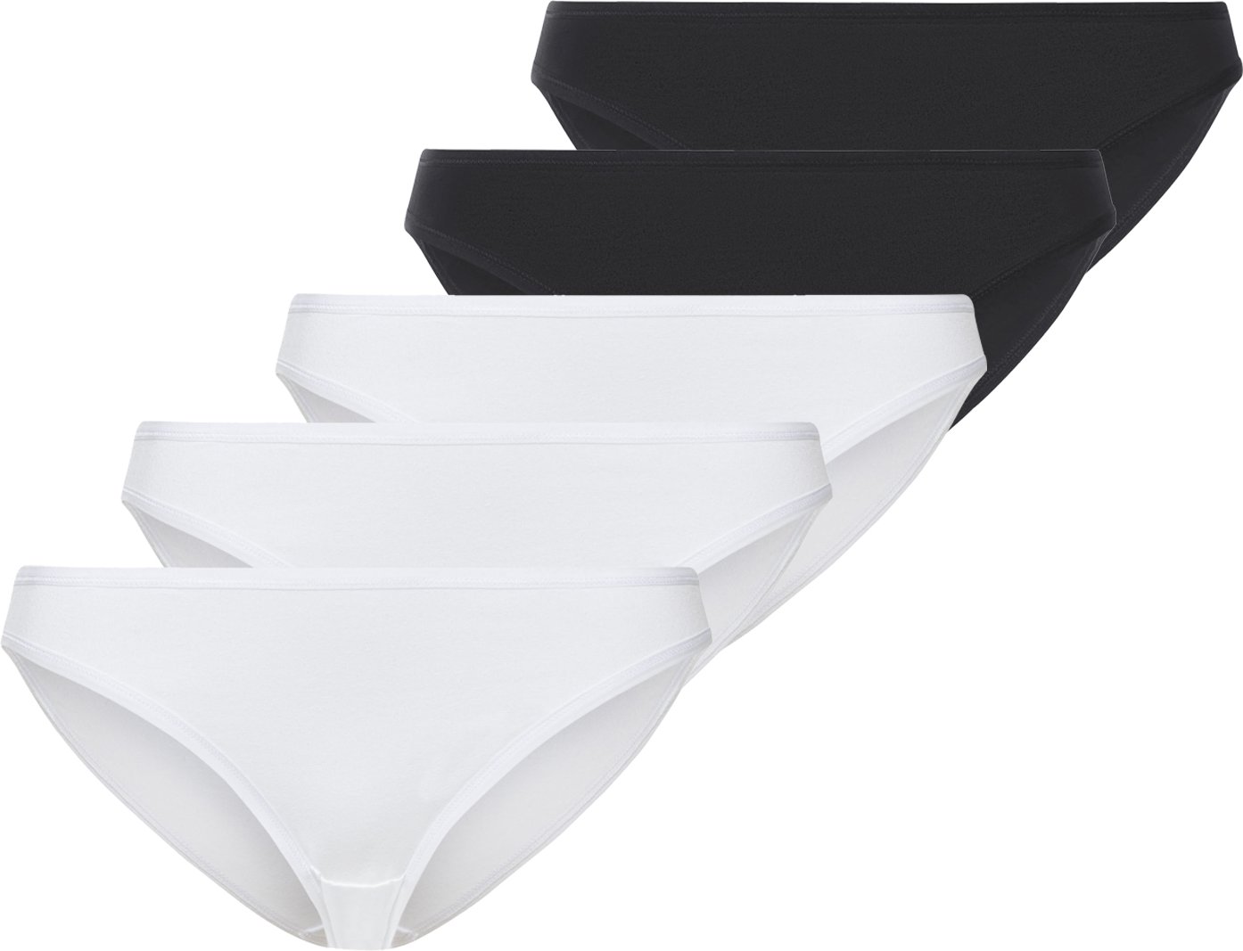 Thumbnail - esmara® 5 Damen Minislips (Schwarz/weiß, S (36/38))