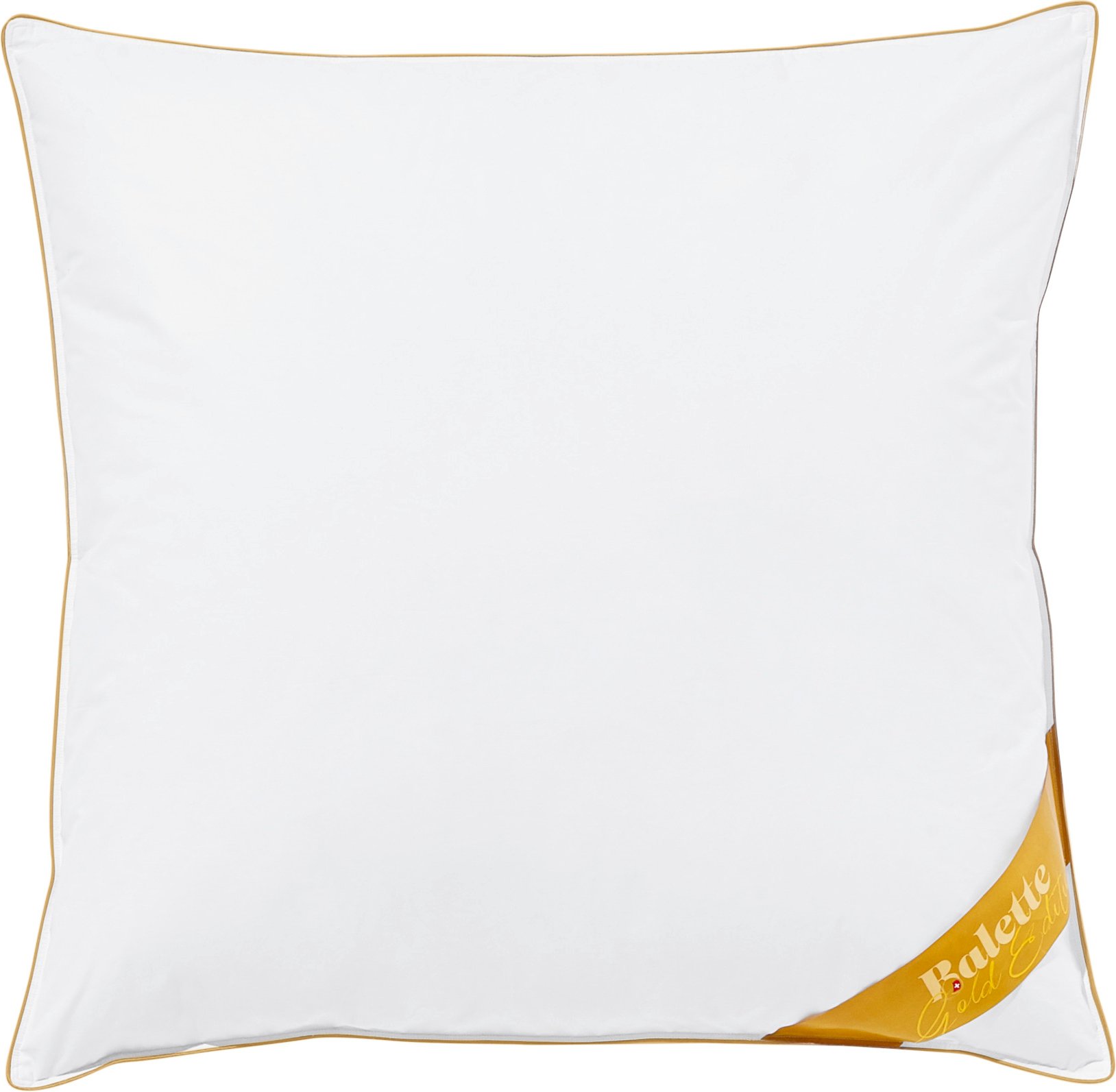 Balette deLuxe Gänsefeder/Daunen Kopfkissen Gold-Edition (80 X 80 cm)