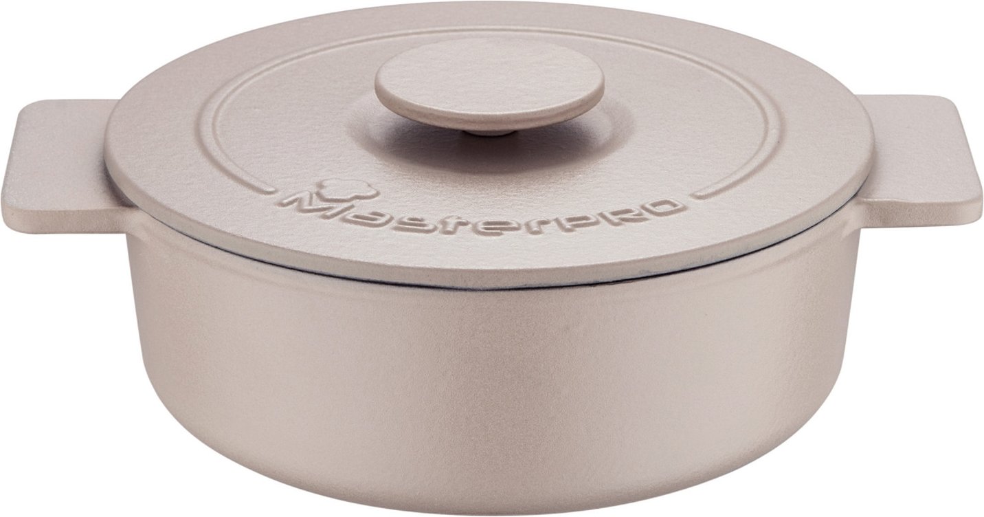 Masterpro Gusseisenschmortopf Eternal, Ø 29cm (Beige)