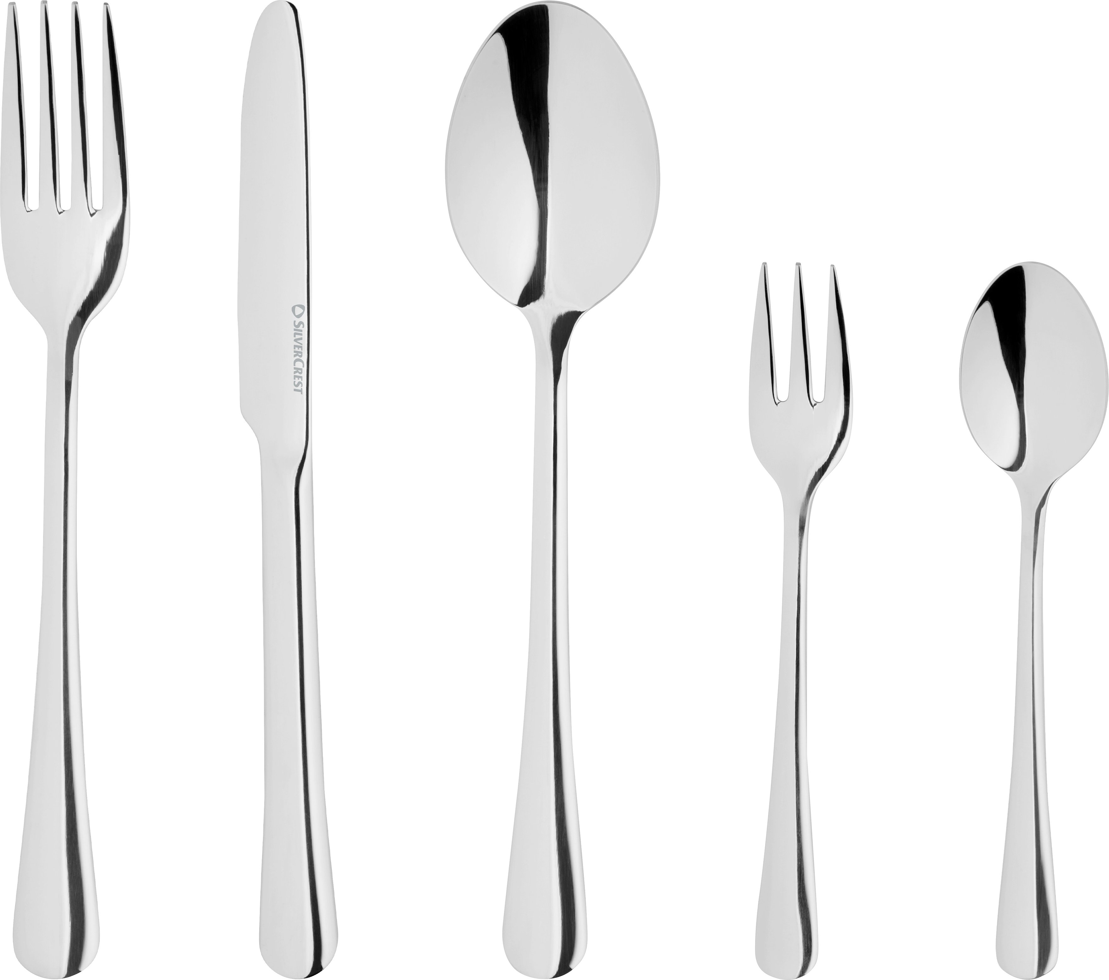 SILVERCREST® Edelstahl-Besteck-Set, 60-teilig