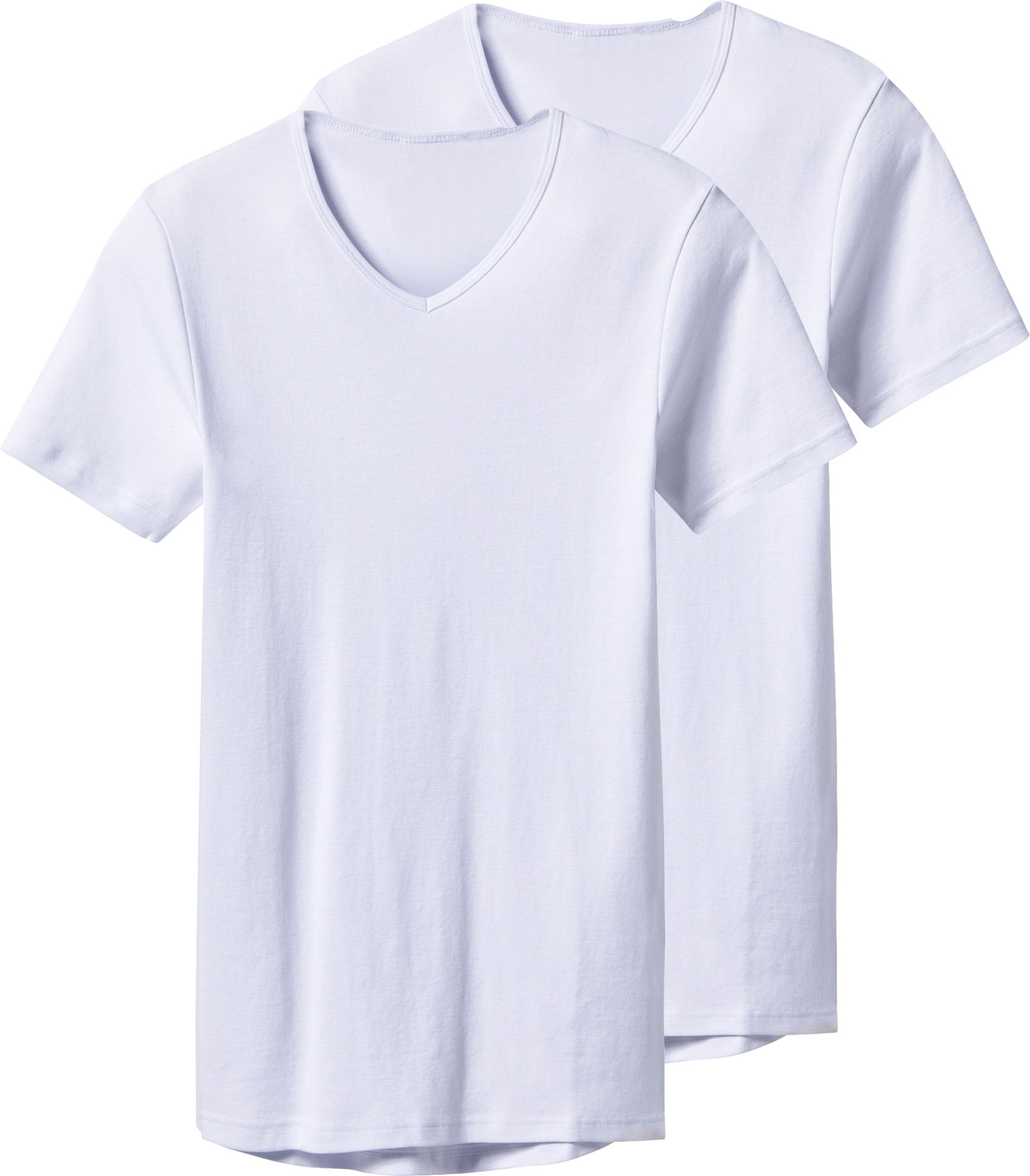 Thumbnail - esmara Men Feinripp-Unterziehshirts, 2 Stück (V-Ausschnitt, Weiß, 5/M)