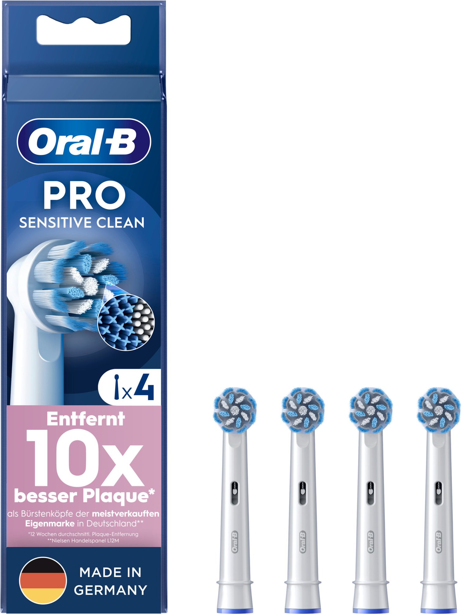 Oral-B Pro Sensitive Clean Aufsteckbürsten, 4 Stück""