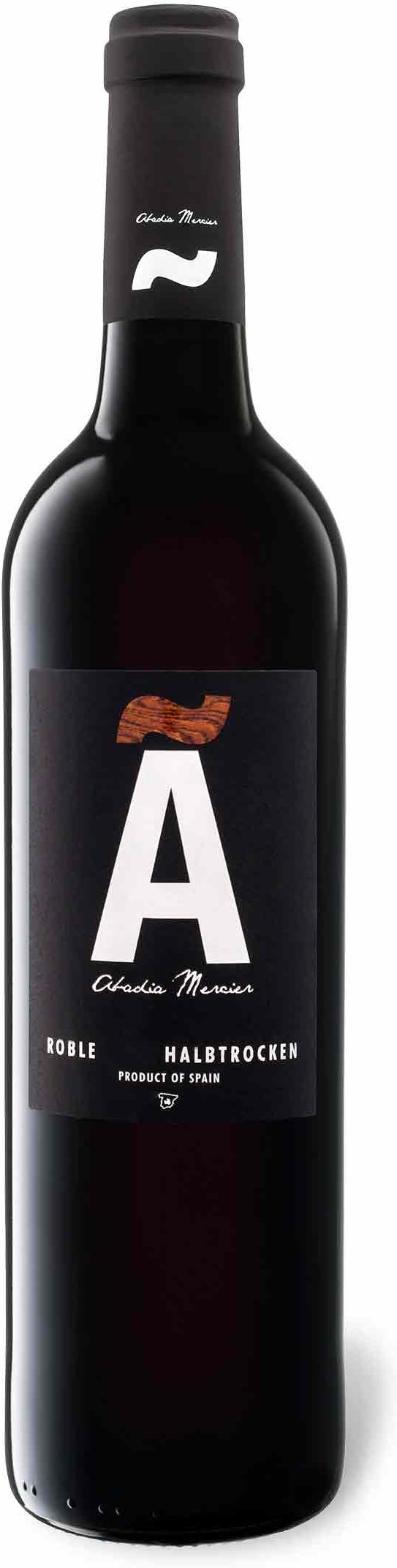 Abadia Mercier Tempranillo Roble VdT de Castilla halbtrocken, Rotwein 2018