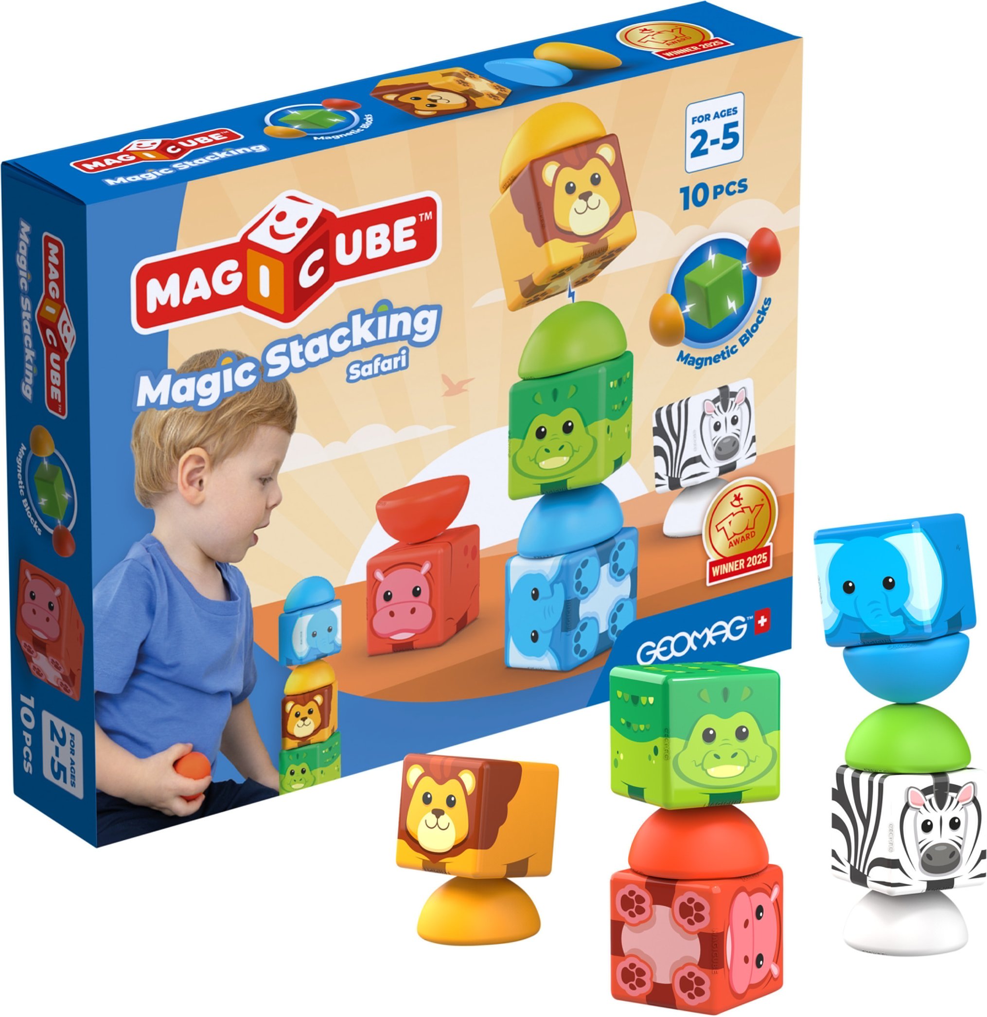 Geomag Magnet-Set »Magicube Blocks - Safari«