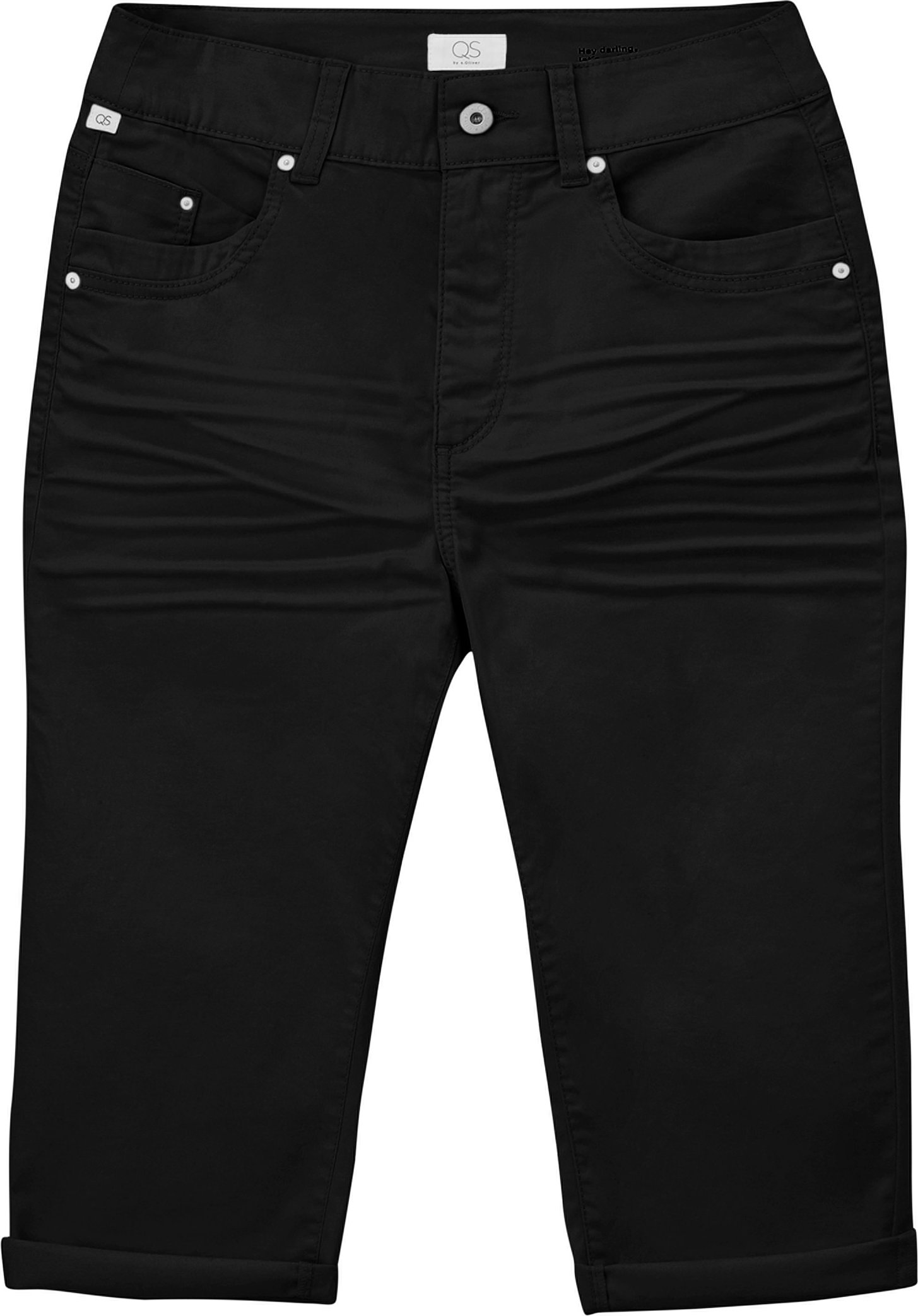 QS by s.Oliver Damen Caprihose (Schwarz, 36)