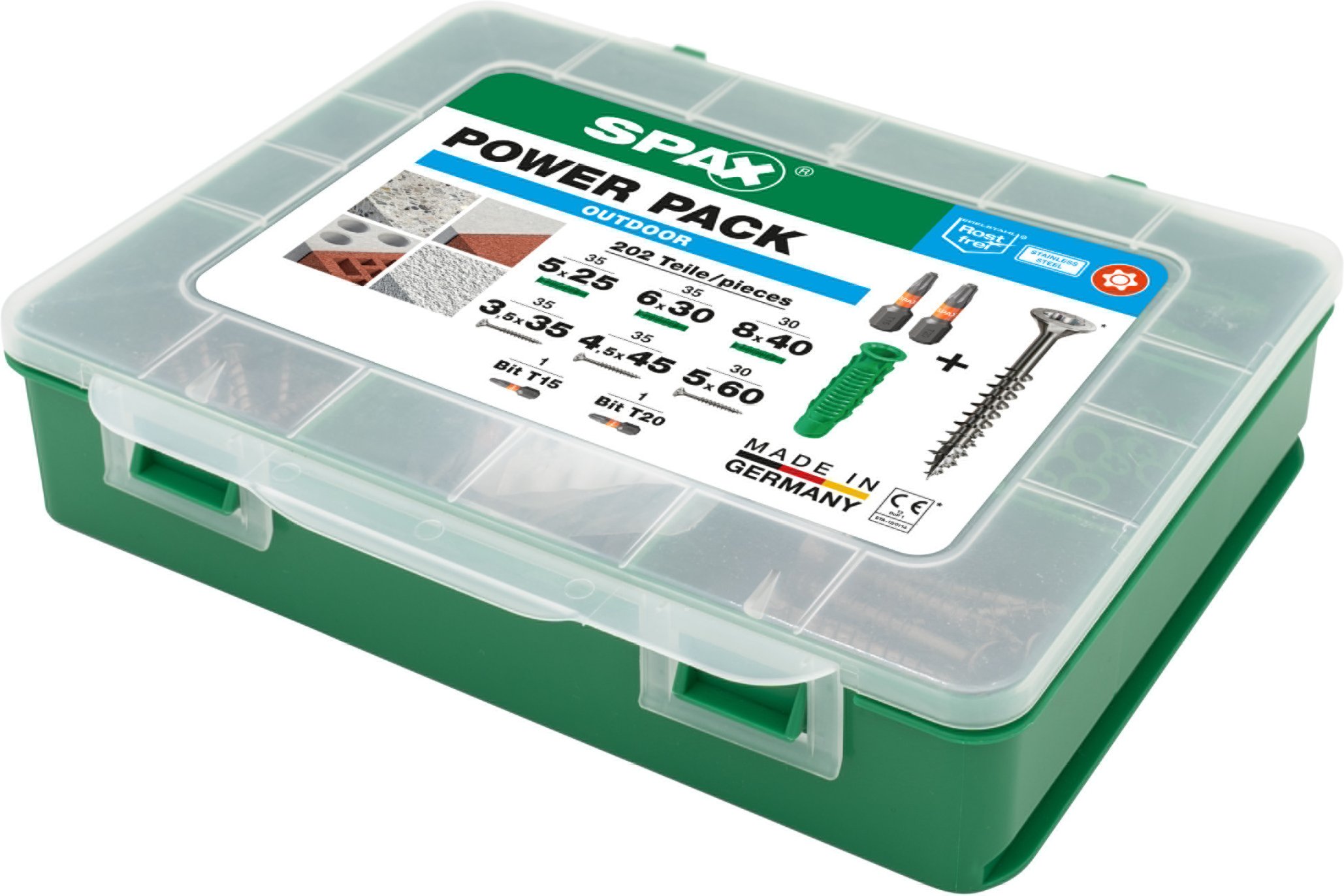 Spax Schrauben + Dübel Power Pack (OUTDOOR)