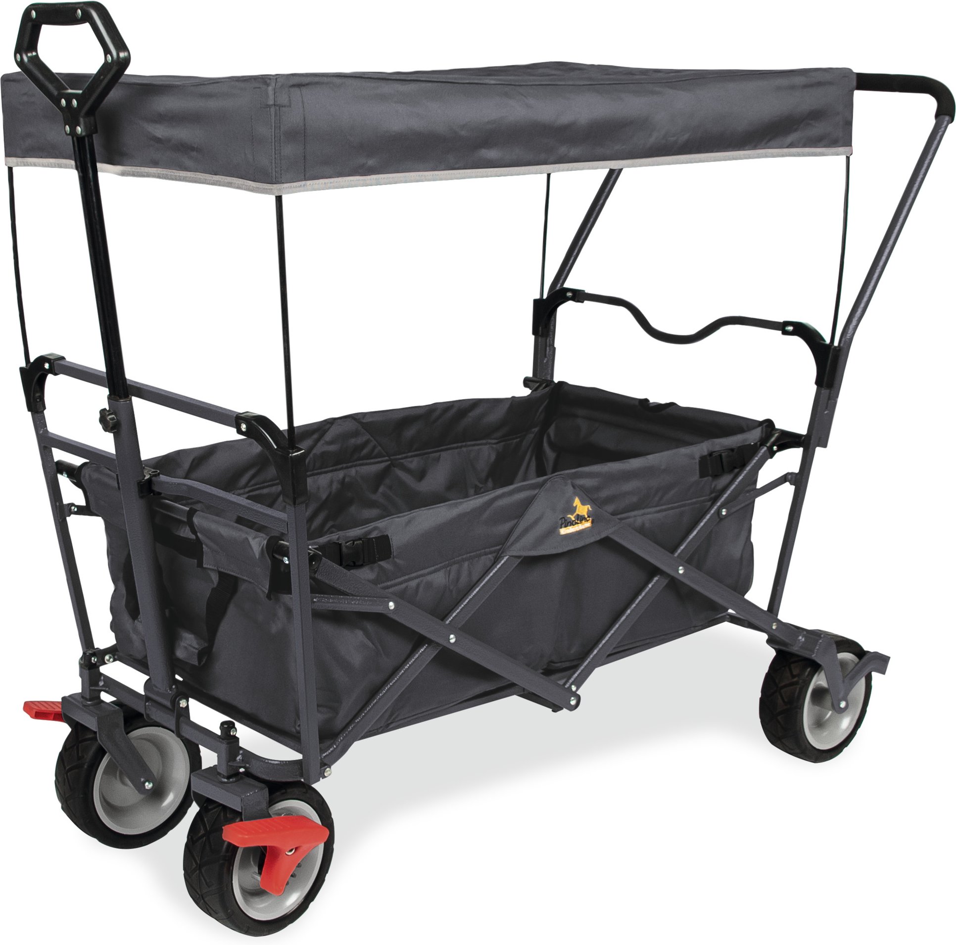 Pinolino Klappbollerwagen »Paddy« mit Bremse, Anthrazit