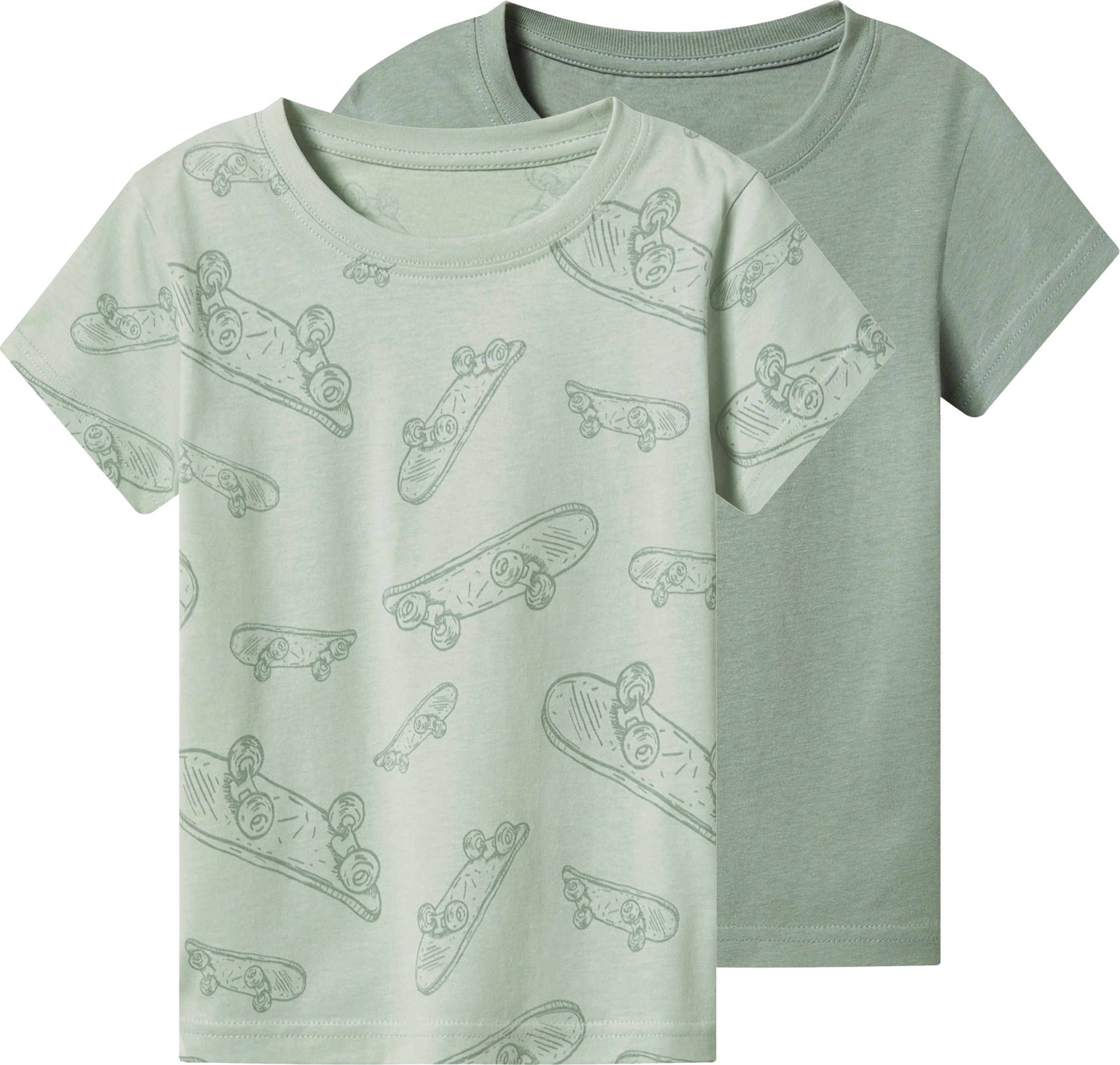 lupilu® Kleinkinder T-Shirt, 2 Stück (grün/mint, 122/128)""