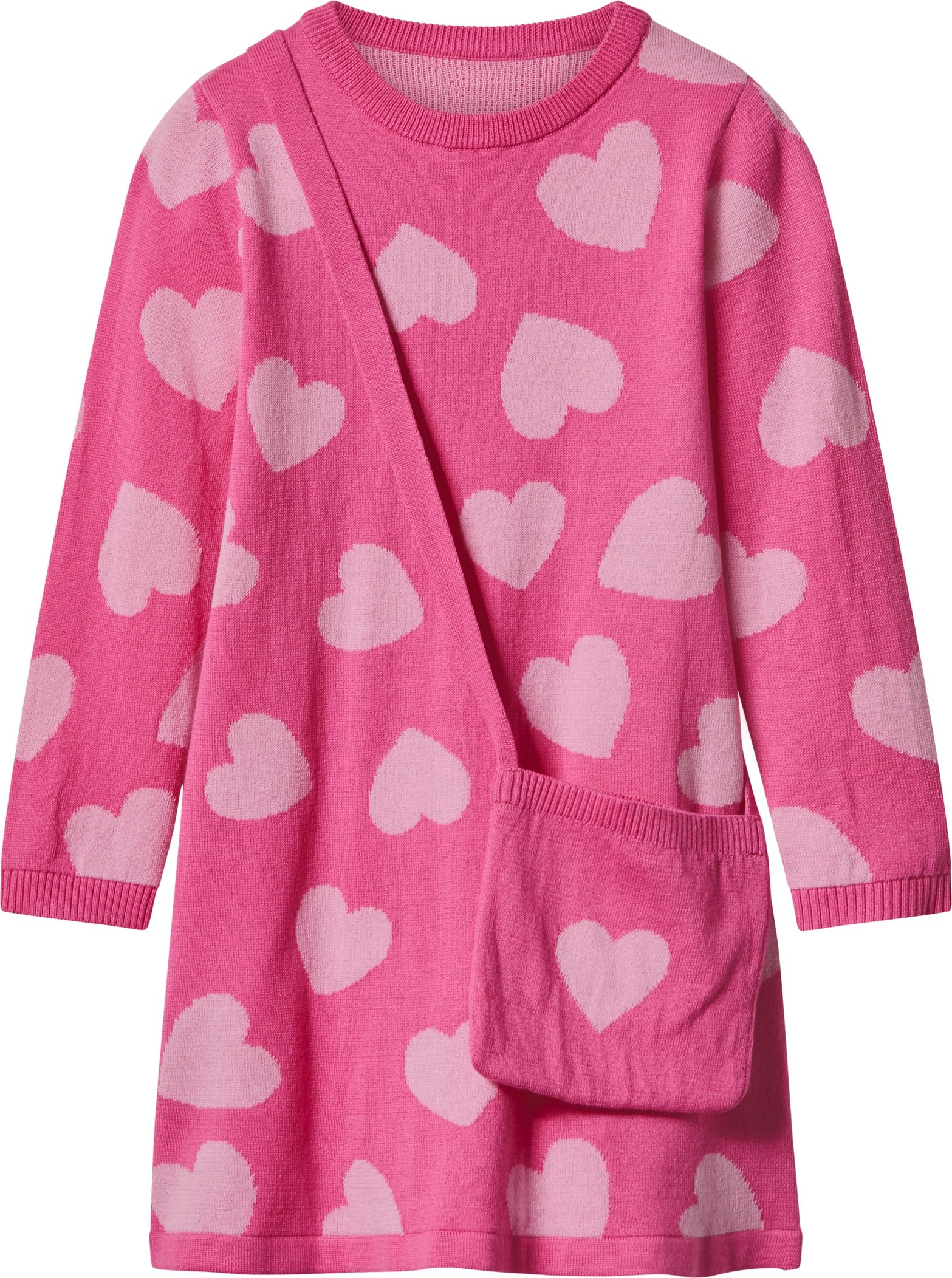 Thumbnail - lupilu® Kinder-Strickkleid (Pink, 110/116)