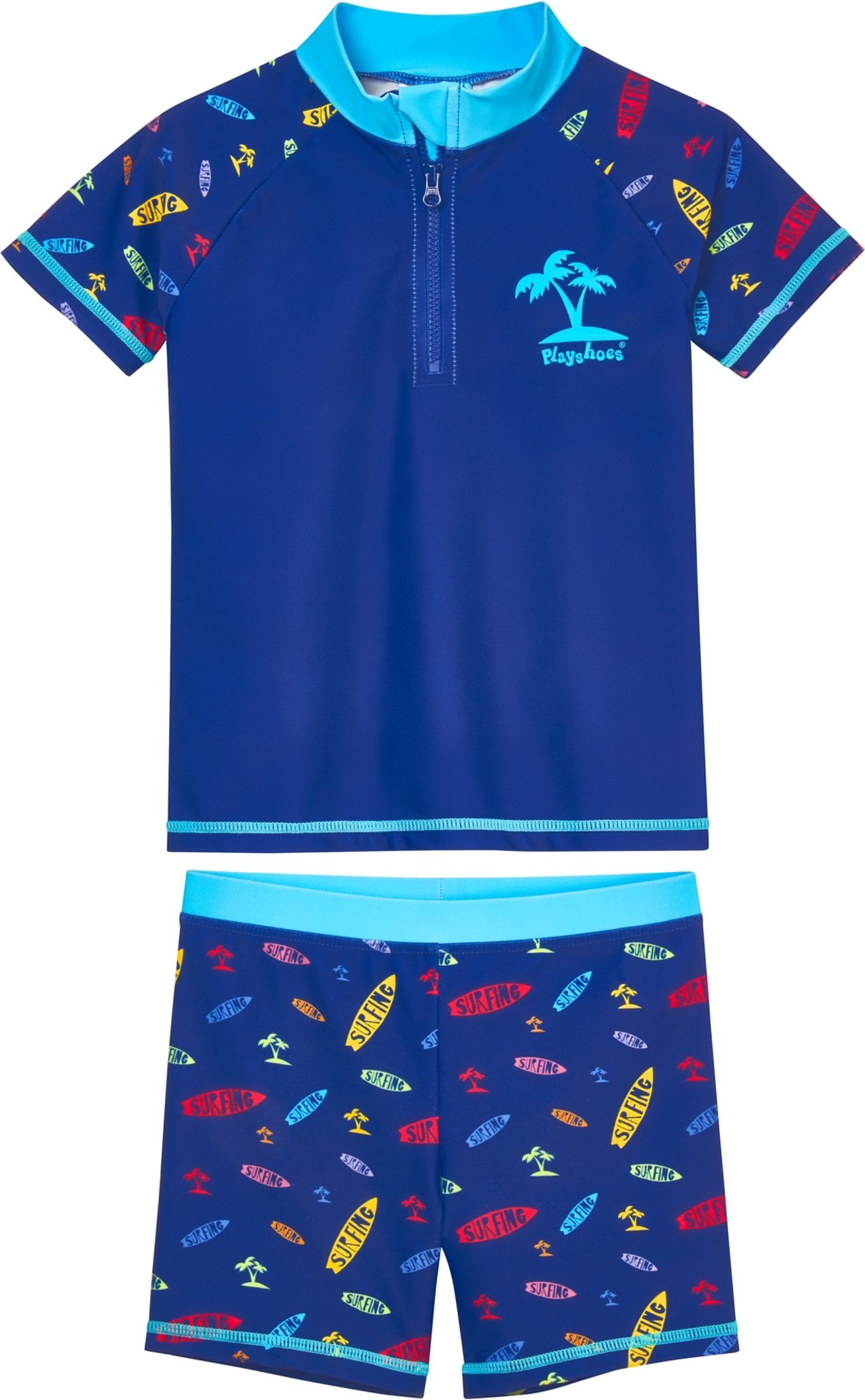 Playshoes Baby/Kleinkinder Jungen Badeset zweiteilig (Surfing, 74/80)