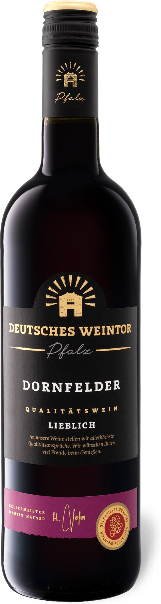 Thumbnail - Deutsches Weintor Dornfelder QbA lieblich, Rotwein 2023