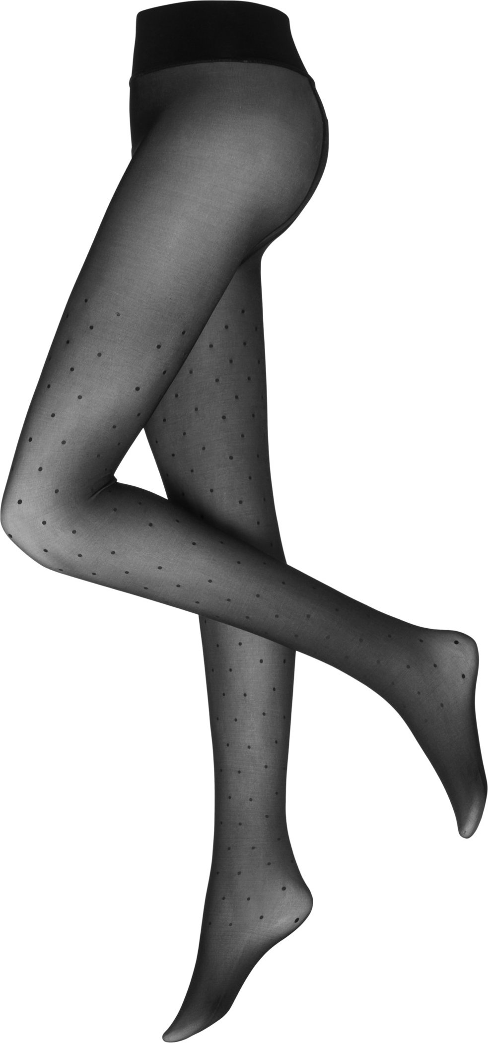 esmara® Damen Thermostrumpfhose 70DEN (S (36/38), Punkte/schwarz)""