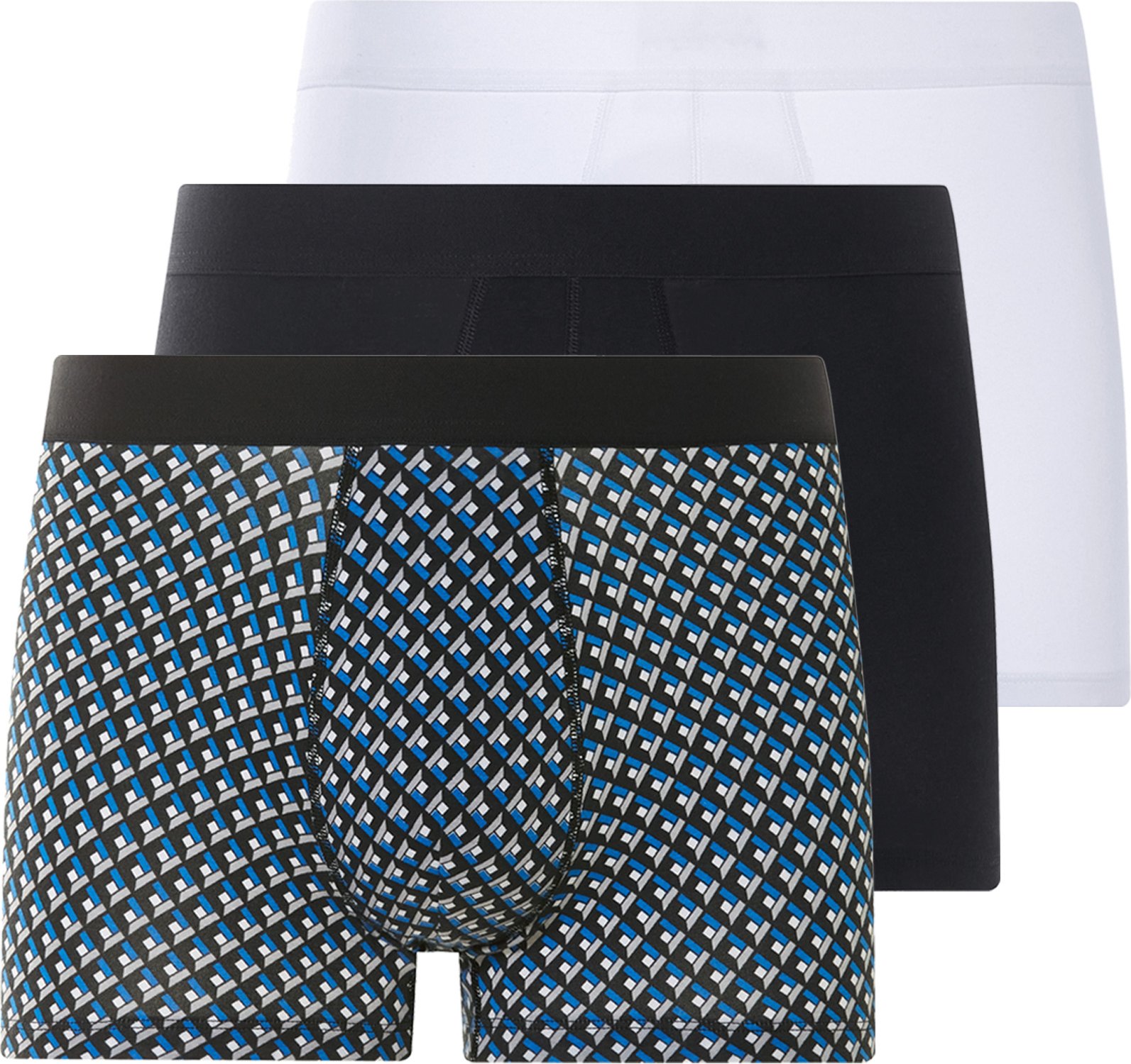Thumbnail - LIVERGY® H Boxer bunt 3er (schwarz/weiß/geometrisch, 6/L)