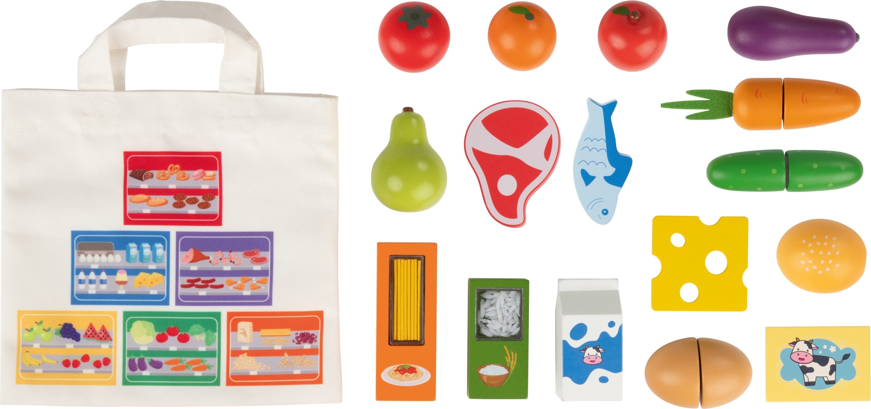 lupilu® Lebensmittelspielset (Einkaufstasche)