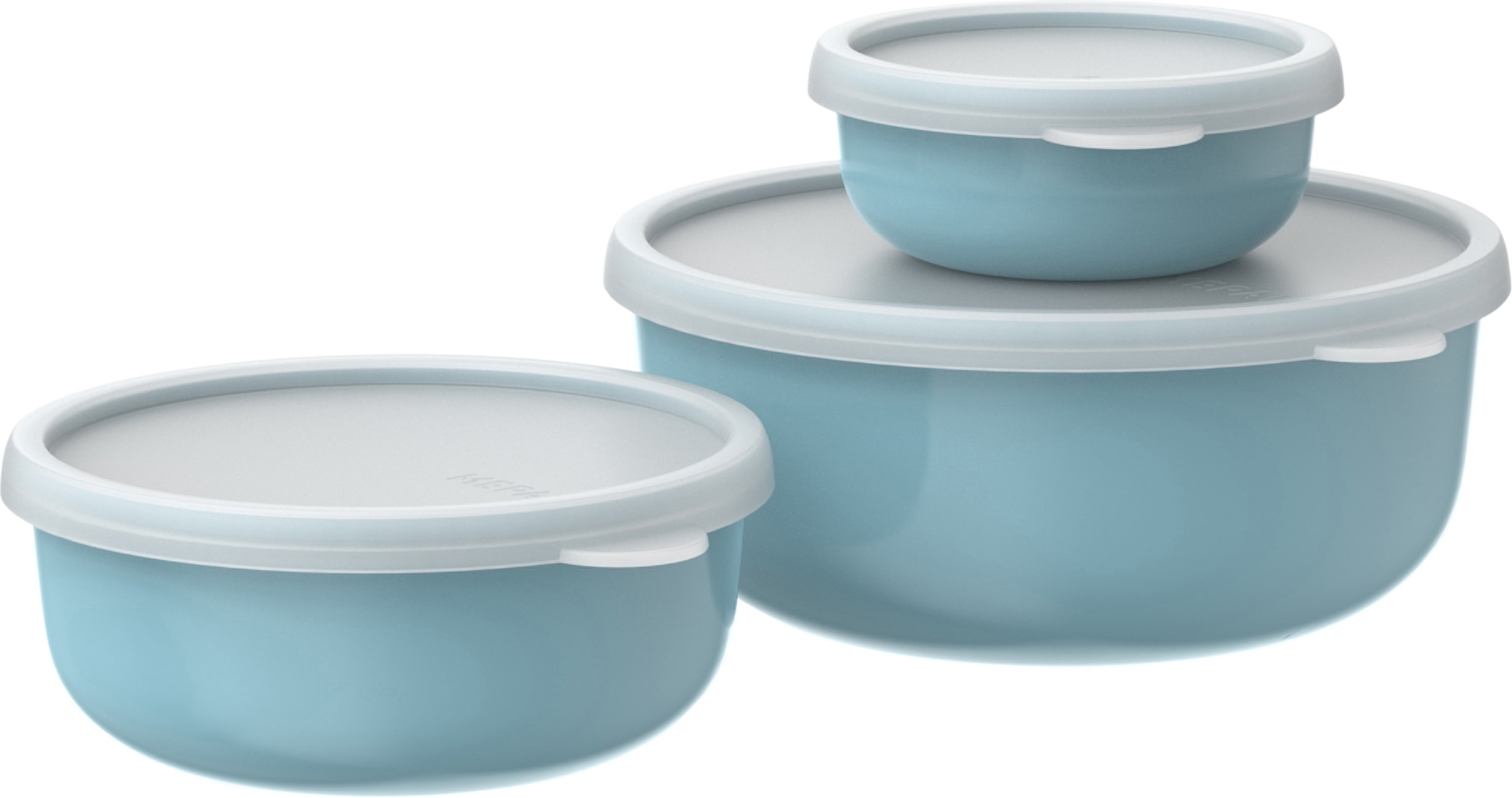 Mepal Aufbewahrungsdosen 3er Set (250ml, 750ml, 1500ml) (Blau)