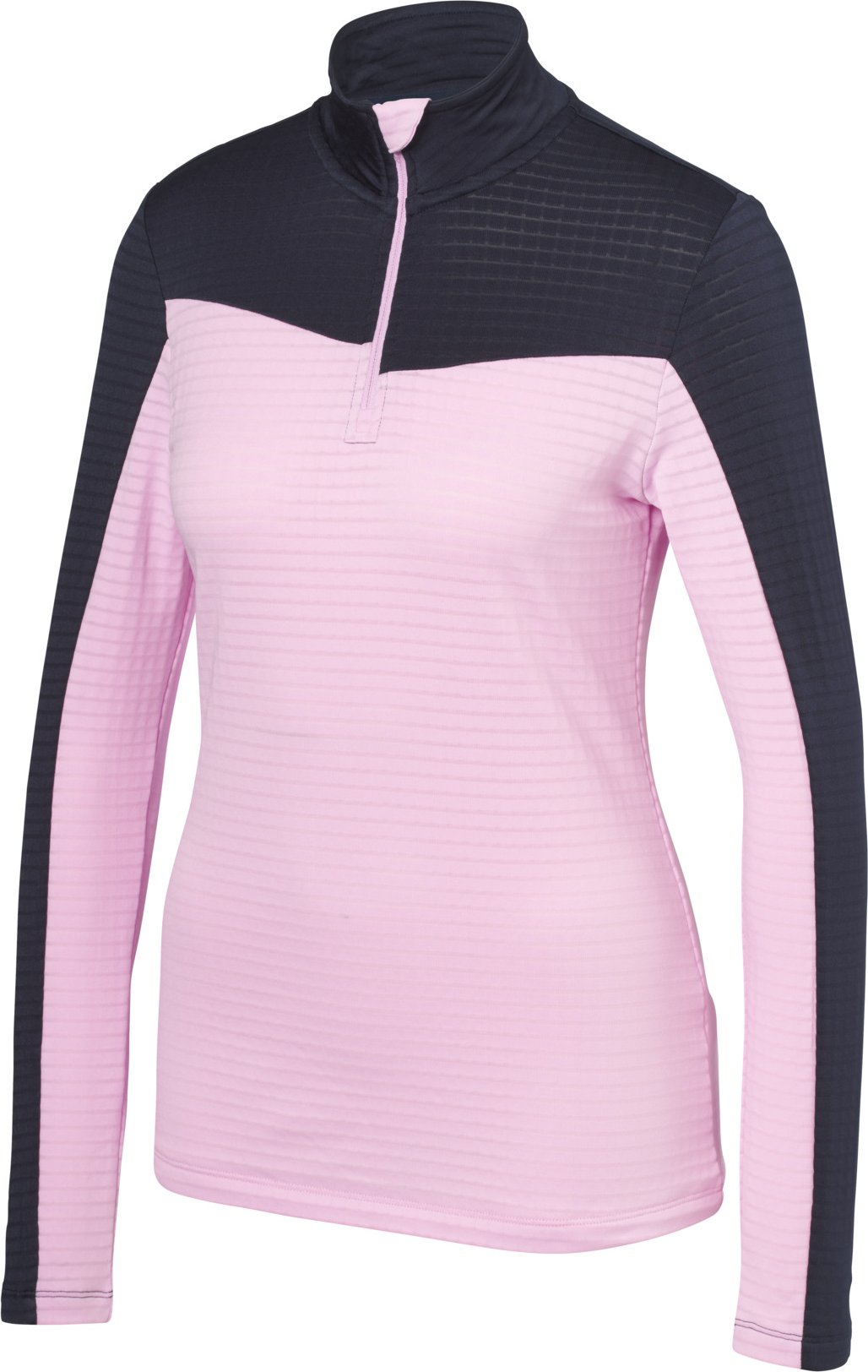 CRIVIT Damen Fleece-Funktionsshirt (navy/rose, M(40/42))
