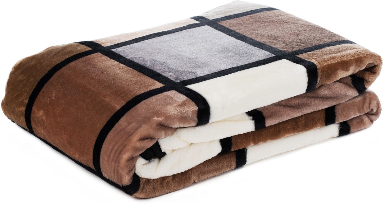 Gözze Cashmere-Feeling Dec, taupe/creme/schoko (taupe/creme/schoko)