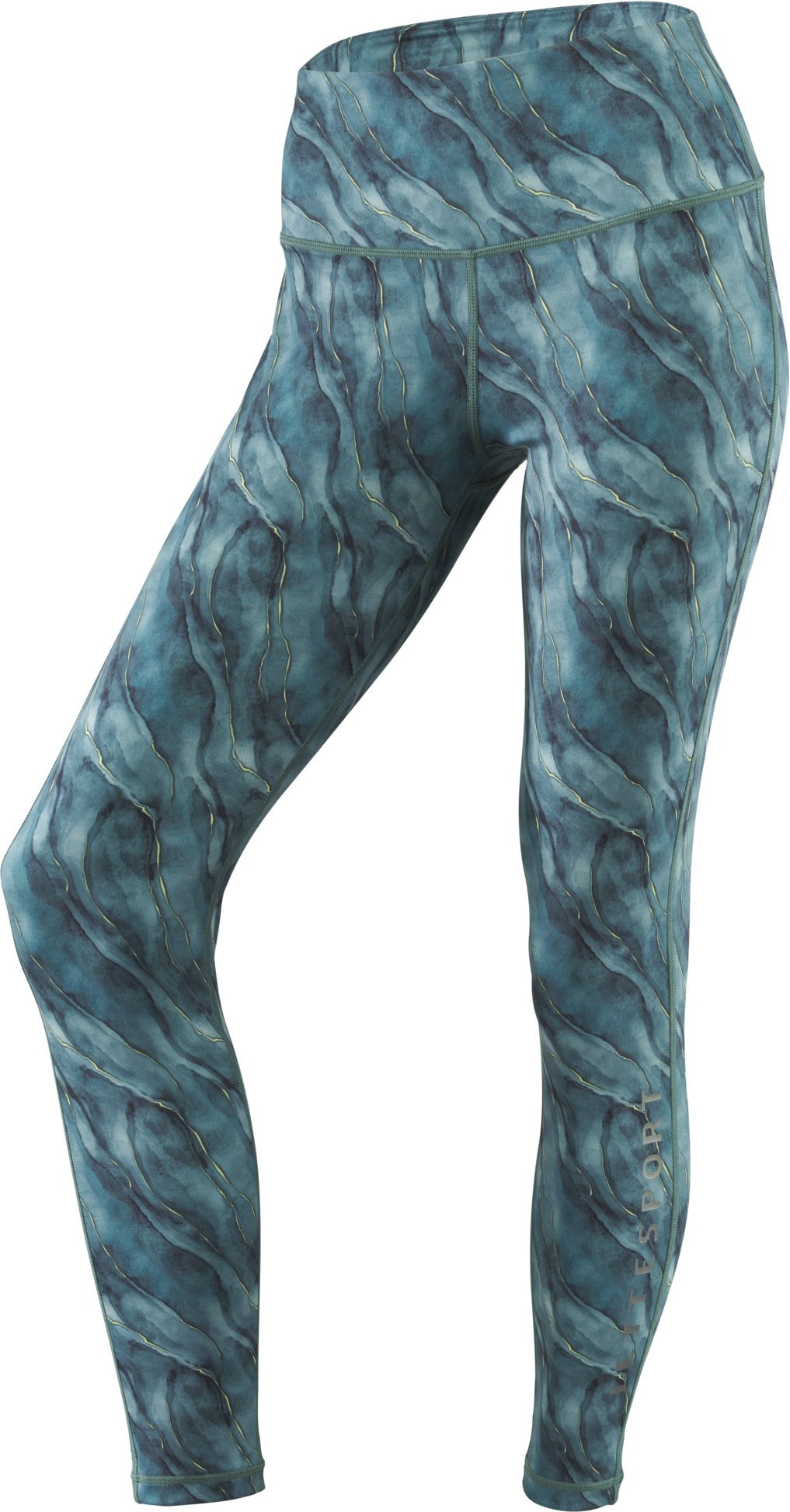 CRIVIT Damen Funktionstights (gemustert/blau, M(40/42))