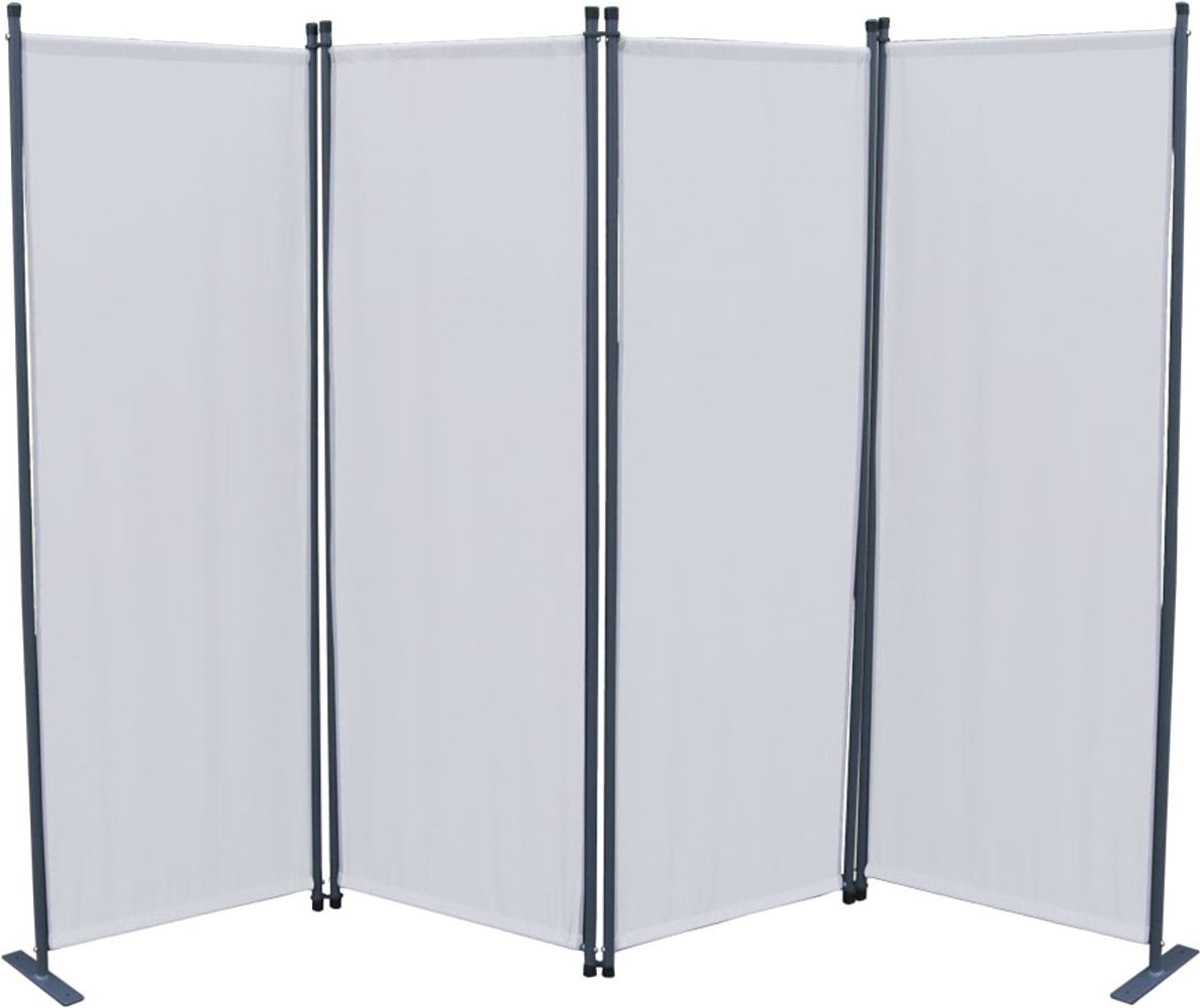 Grasekamp Paravent uni (4-teilig, Weiß)