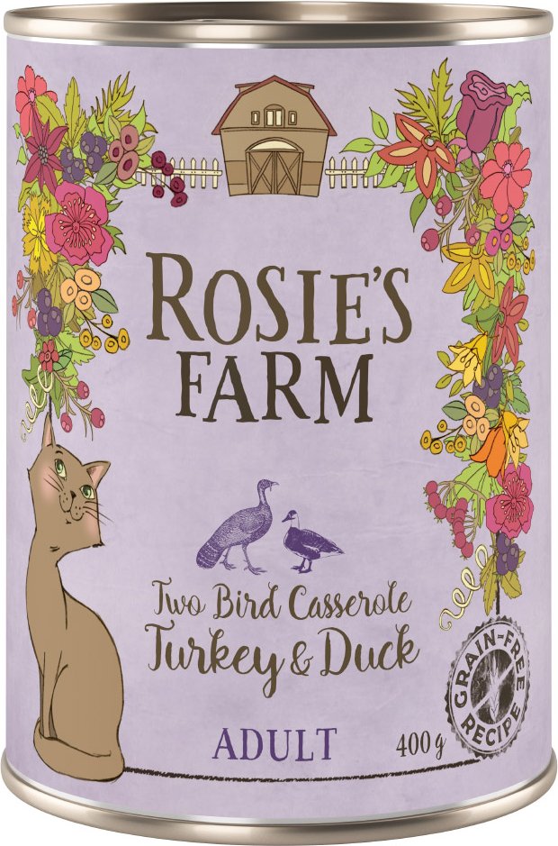 Sparpaket Rosie's Farm Adult 12 x 400 g - Pute & Ente