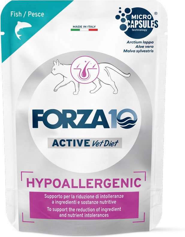 Forza 10 Hypoallergenic Active Vet Diet für Katzen 12 x 80 g - Fisch