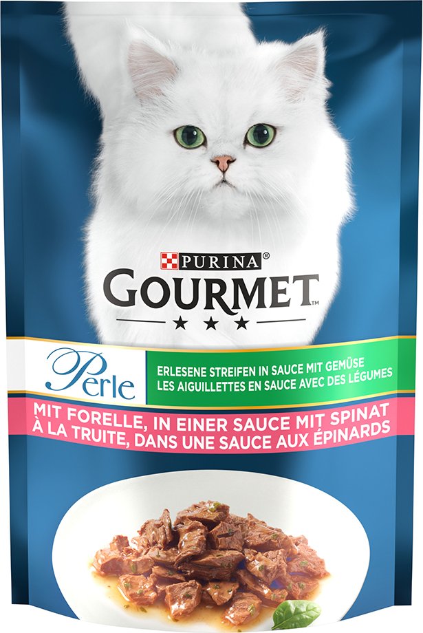 Gourmet Perle 26 x 85 g - Forelle & Spinat