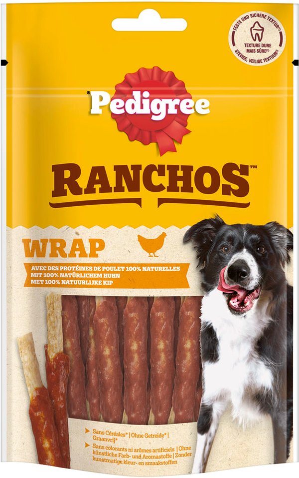 Pedigree Ranchos Wrap - Sparpaket: Huhn 8 x 60 g