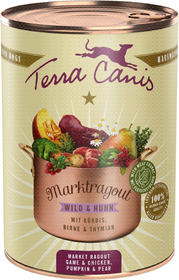 Thumbnail - Terra Canis Marktragout 6 x 385 g - Wild & Huhn mit Kürbis, Birne & Thymian