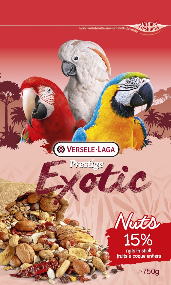 Versele-Laga Prestige Parrots Exotic Nuts - 2 x 750 g