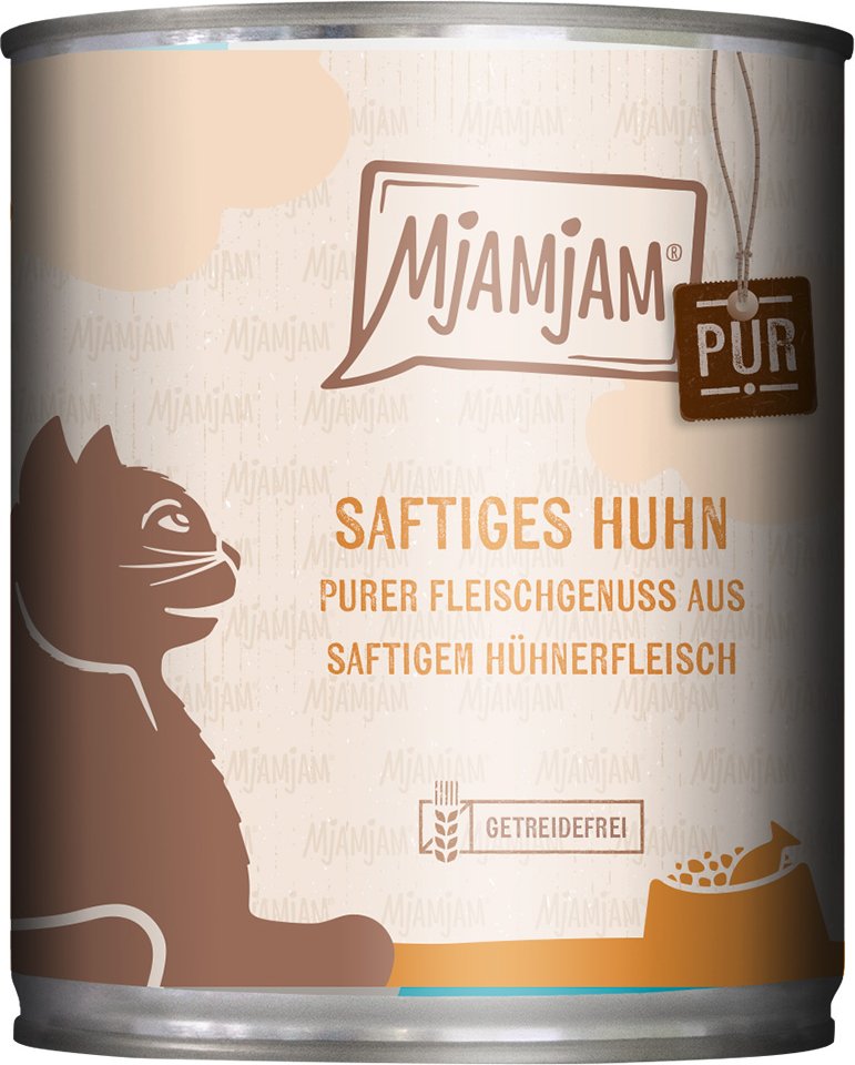 Sparpaket MjAMjAM purer Fleischgenuss 24 x 800 g - saftiges Hühnchen pur