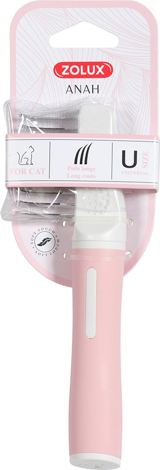 Zolux Anah Katzen-Kamm mit 10 Klingen - L 2,5 x B 6 x H 18 cm