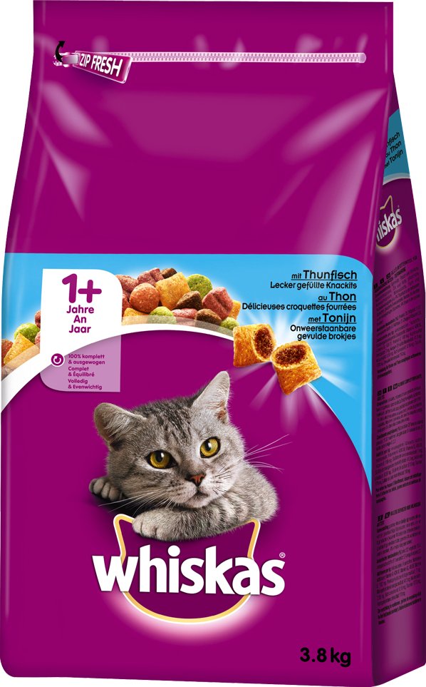 Thumbnail - 2 x 3,8 kg Whiskas gemischter Doppelpack - Huhn & Thunfisch