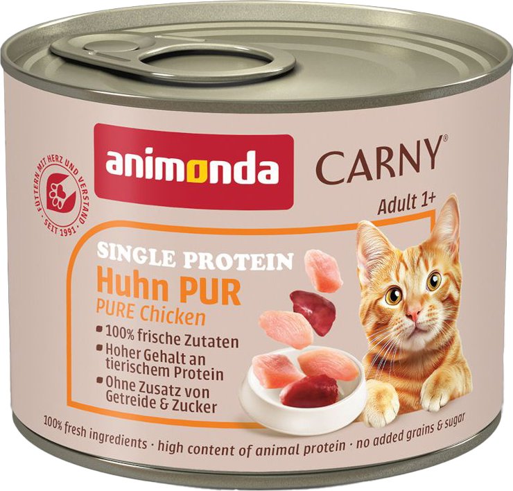 animonda Carny Single Protein Adult 6 x 200 g - Huhn pur