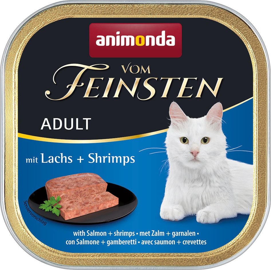 Megapack animonda vom Feinsten Adult 64 x 100 g - Lachs & Shrimps