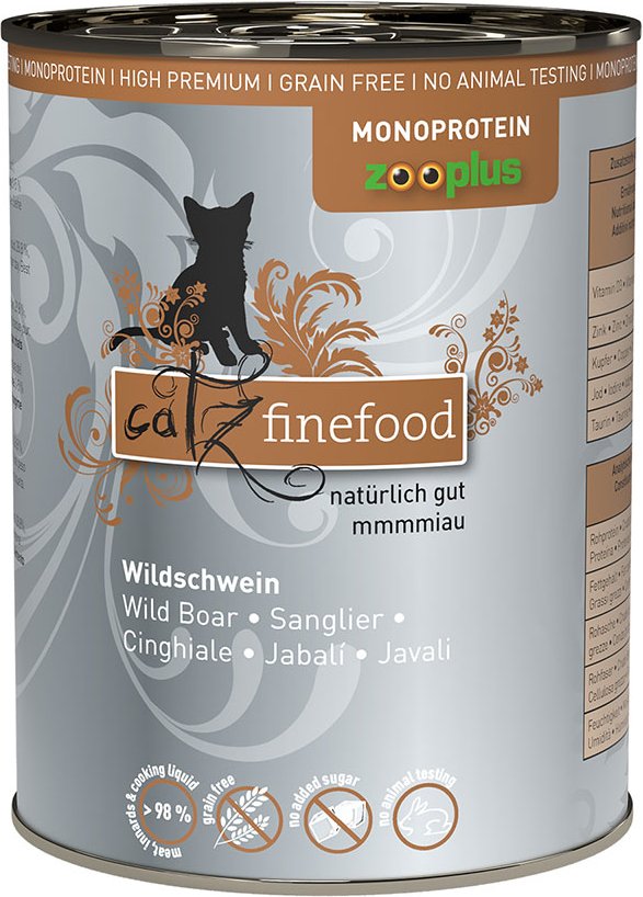catz finefood Monoprotein zooplus 6 x 400 g - Wildschwein