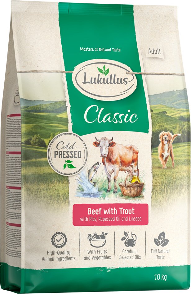 Lukullus Kaltgepresst Rind & Forelle - 10 kg: neue Rezeptur