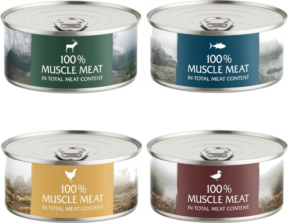 Wild Freedom Instinctive 6 x 70 g - Ergänzungsfuttermittel - Mixpaket Misty Mountains (4 Sorten)