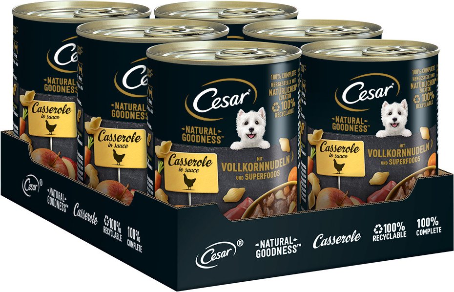 Cesar Natural Goodness - Huhn und Superfoods (6 x 400 g)