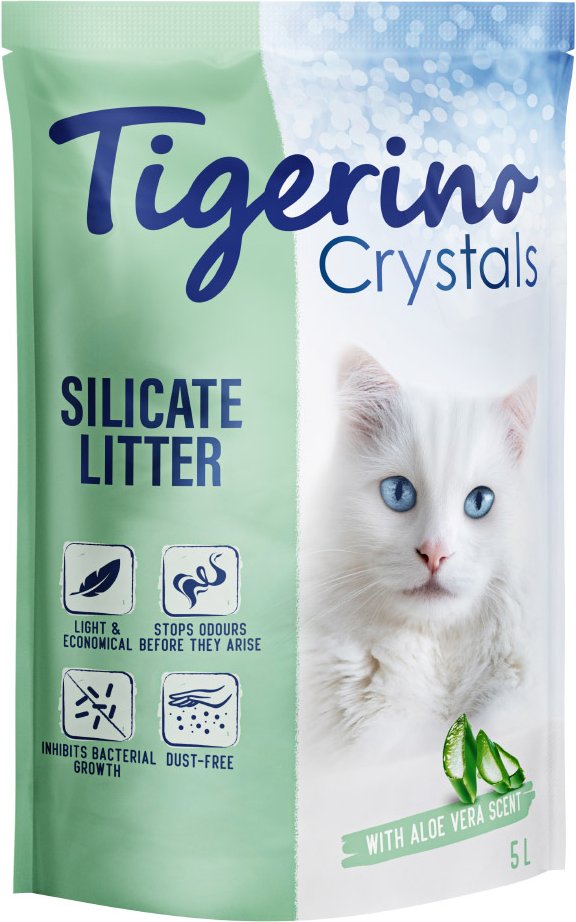 Tigerino Crystals Katzenstreu – Aloe-Vera-Duft - 5 l