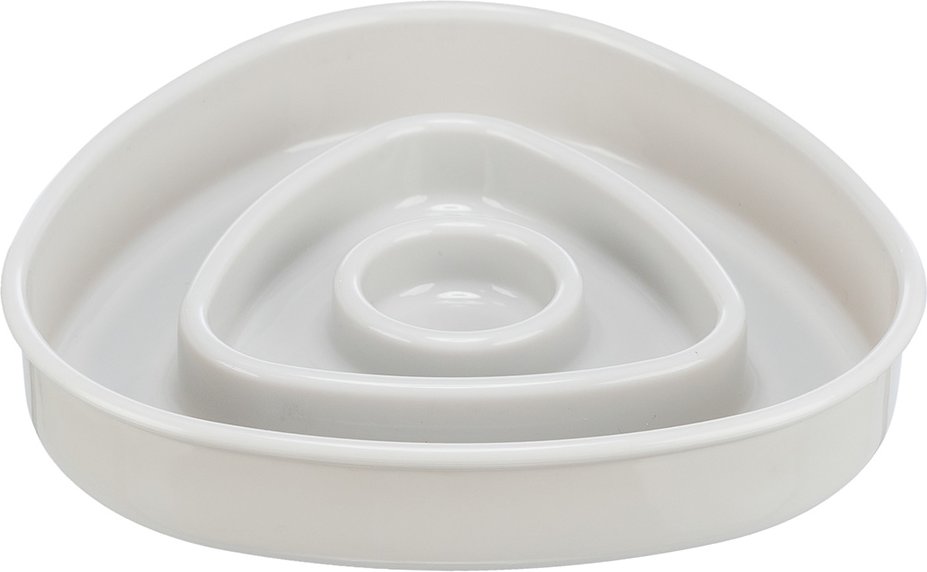 Trixie Slow Feeding Napf Triangle - 350 ml, Ø 15 cm