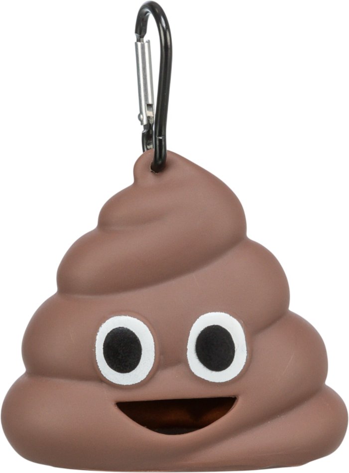 Trixie Kotbeutelspender, braun - Beutelspender inkl. Rolle, L 8 x B 5 cm